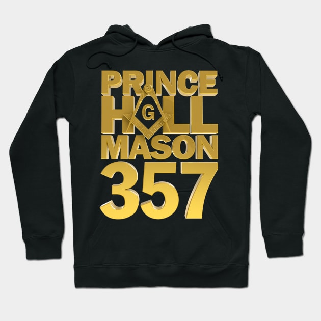 Prince Hall PHA 357 Masonic Freemason Hoodie by Master Mason Made